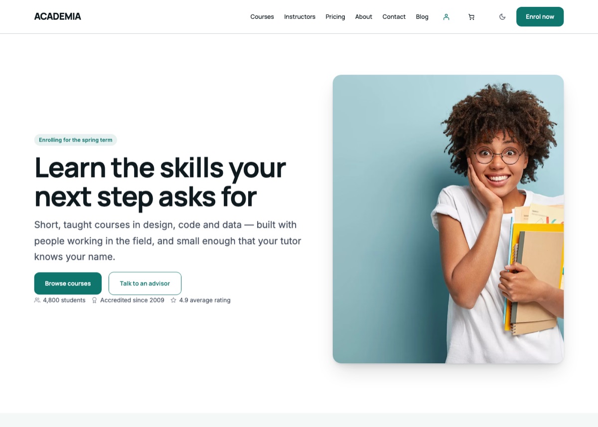 The Online academy starter site