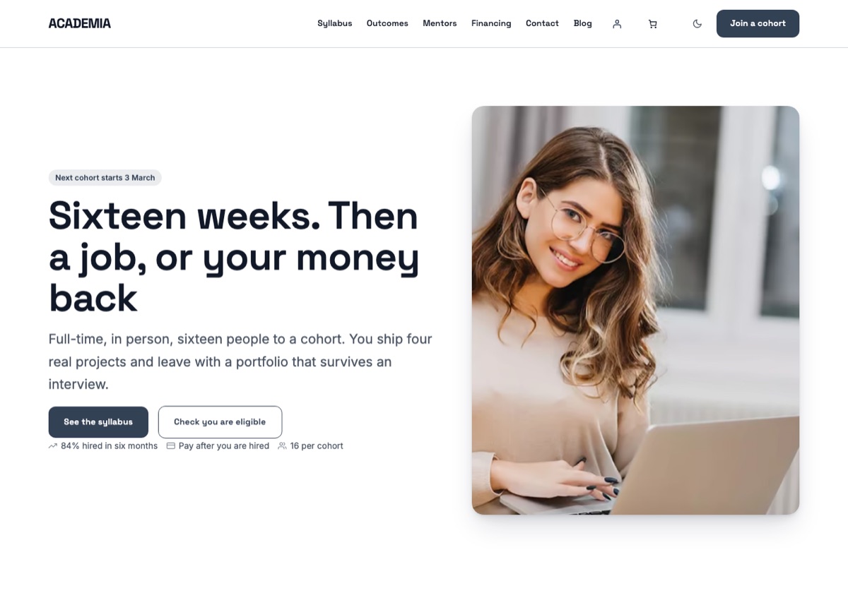 The Coding bootcamp starter site