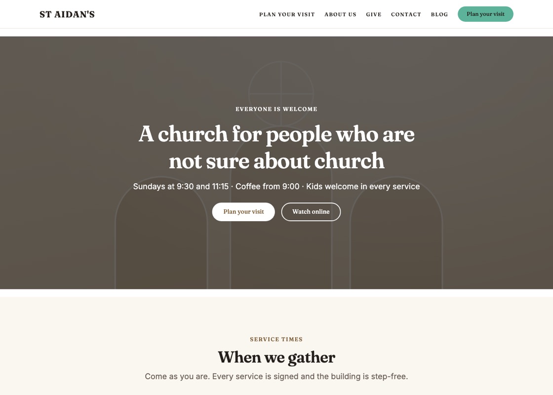 The Church starter site