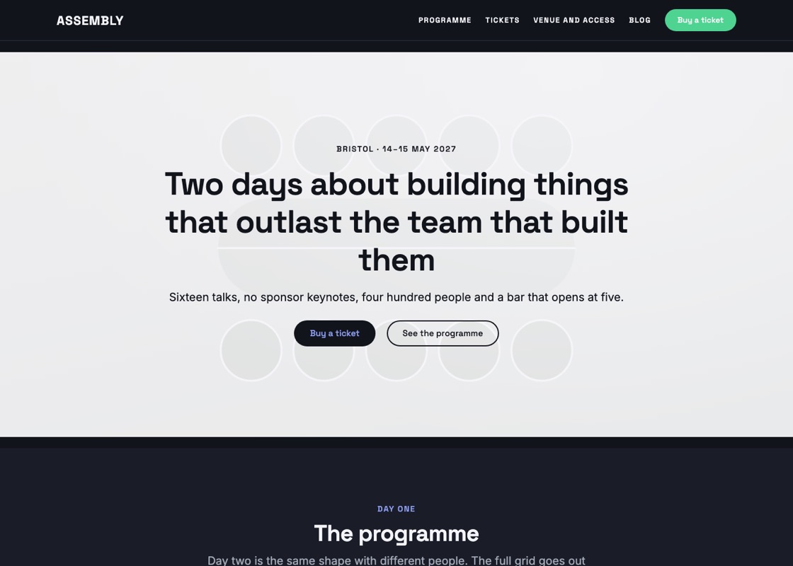 The Conference starter site