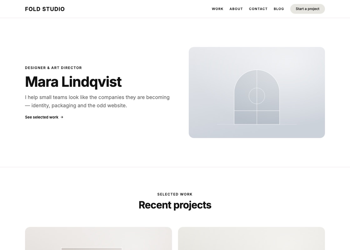 The Portfolio starter site