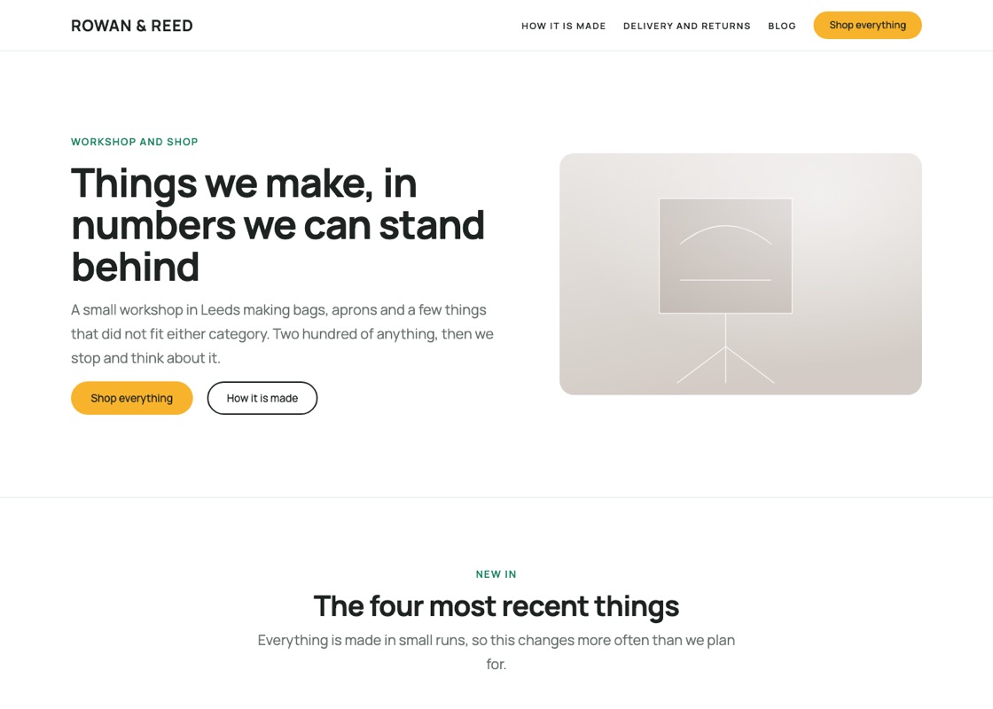 The Shop starter site